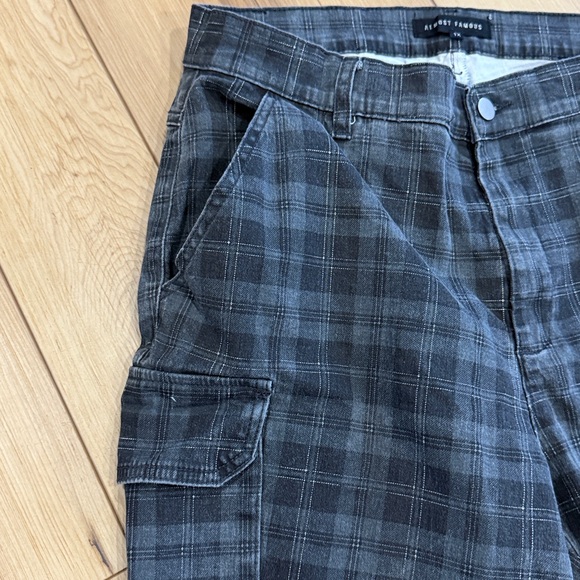 Almost Famous Dark Plaid Trousers - Picture 5 of 6